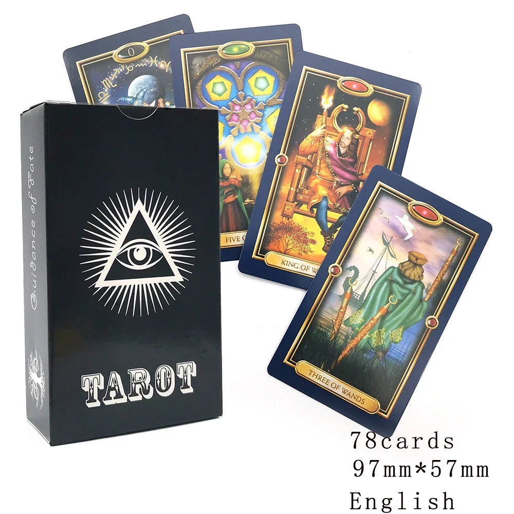 Tarot Cards For Beginners.Gold Tarot. Mystical Affectional Divination. Oracle Divination. Fate Divination 78 Cards. Tarot Deck