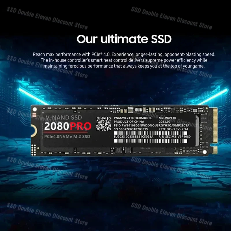 Original 2080PRO Hard Disk SSD 1TB 2TB 4TB M2 Nvme Pcie  M2 2280 Drive Internal Solid State Disk 4TB SSd Nvme M2 For PS5 Desktop