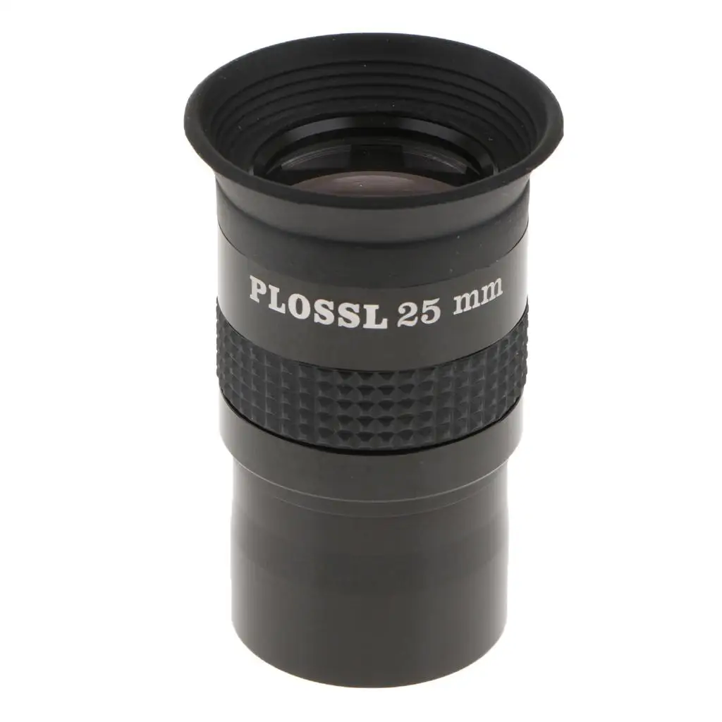 Universal 1.25inch Plossl Eyepiece 25mm Fully Coated Lens Telescope Accessory for Astronomy Scope Lens