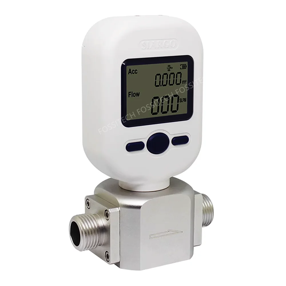 Imagem -03 - Medidor de Fluxo Digital de Gás e Nitrogênio e Oxigênio Modbus g1 Mf5712 250l Min Série Mf5700 250l Min Rs485 Novo