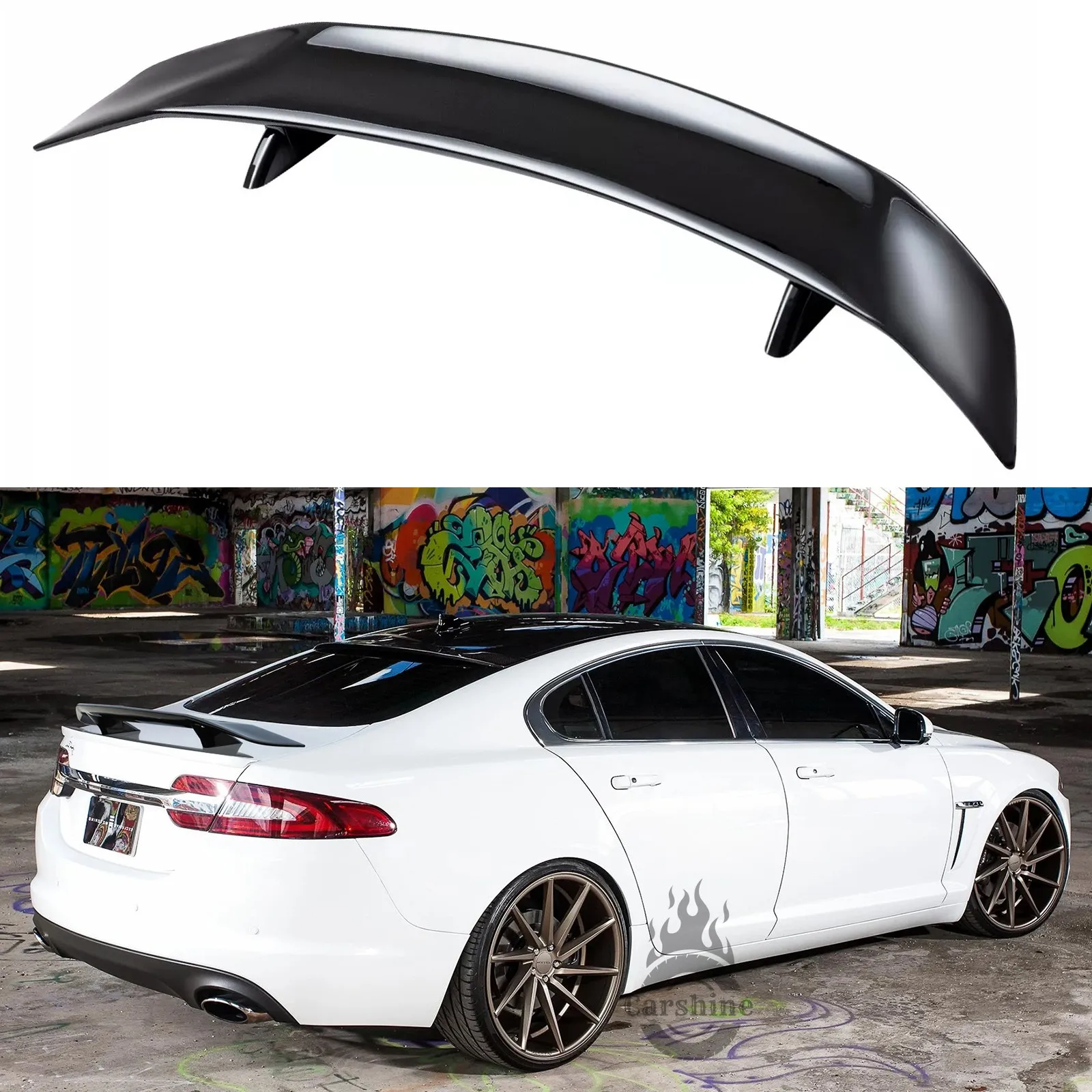 

Спойлер-антикрыло на крышку багажника 46 дюймов, карбон, для Jaguar XKR XE XF Sedan