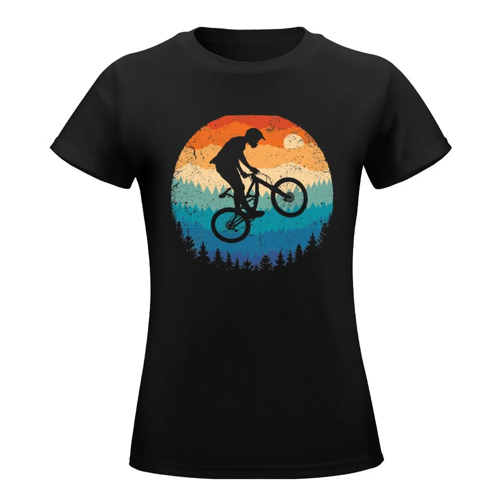 Mountain Biking Retro T-Shirt funny korean fashion tees lady clothes western t-shirt dress for Women