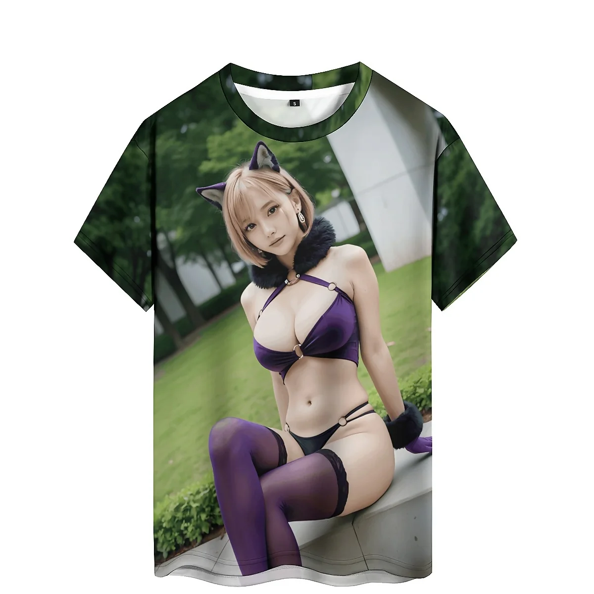 

Men's 3D Printed Short Sleeve T-Shirt - Diversified Splatter Graffiti, Men's Party Graphic Top