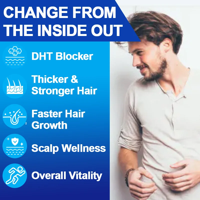 DHT Blockers for Men Capsules-Prostate Health Supplement DHT Blocker Hair Growth for Mens Help Normal Urination Frequency