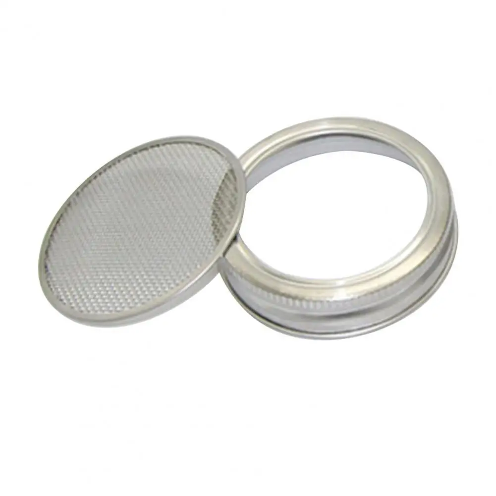 

Jar Germination Cover 70/86mm Wide Mouth Jar Sprouting Lid Stainless Steel Bean Sprouts Cover Mung Bean Germination for Growing