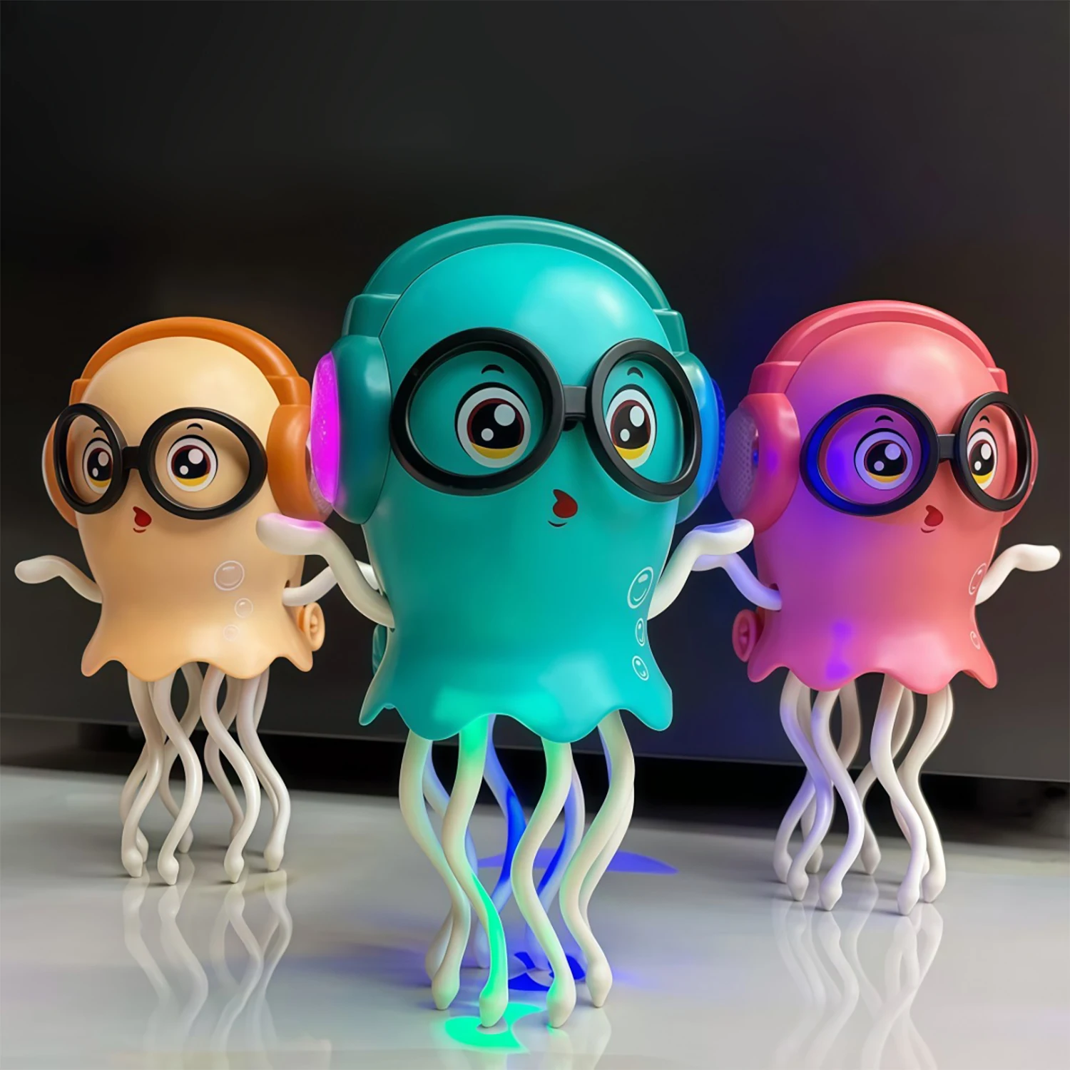 

Electric dancing jellyfish octopus automatic sensing obstacle avoidance octopus children's lighting toy