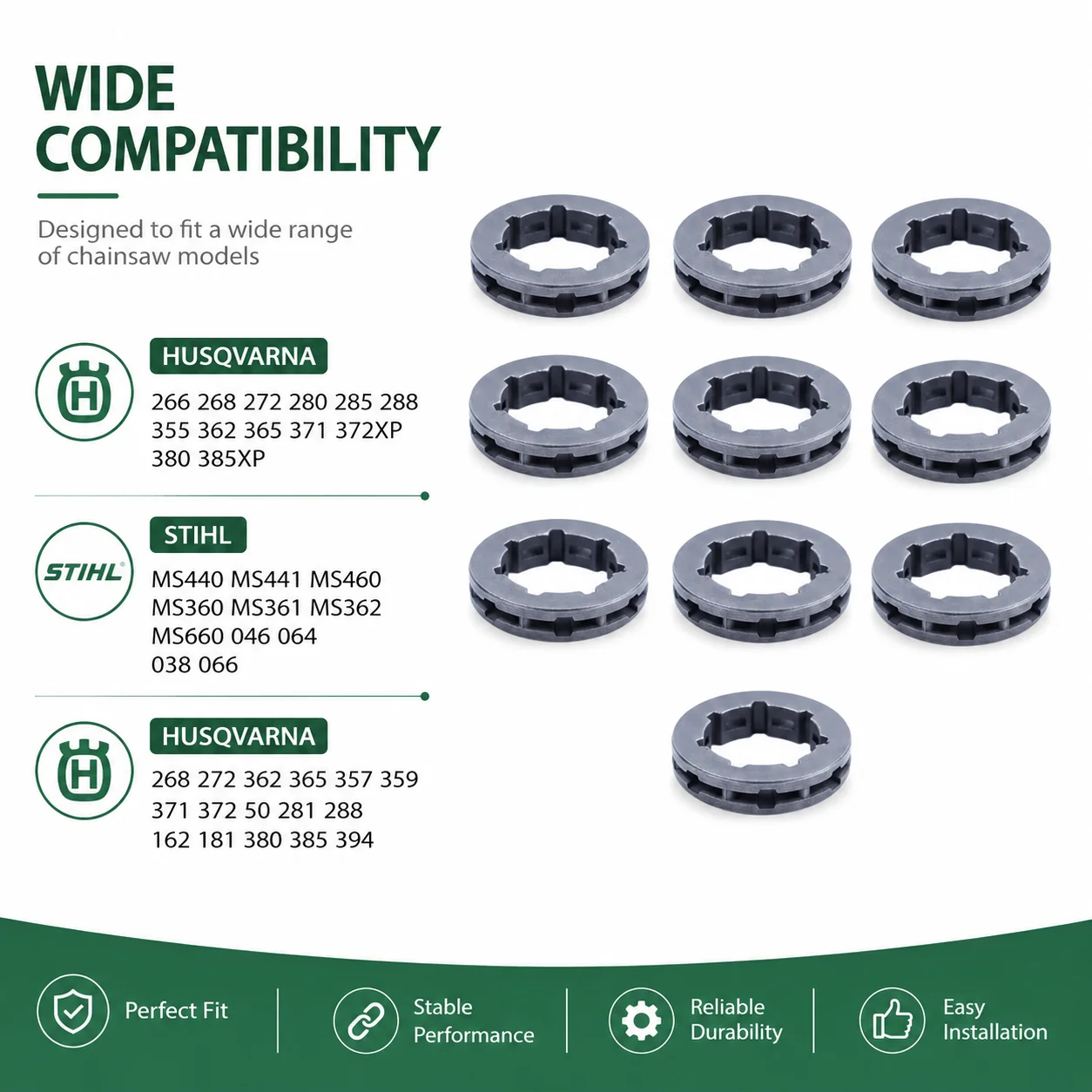 10Pcs 3/8