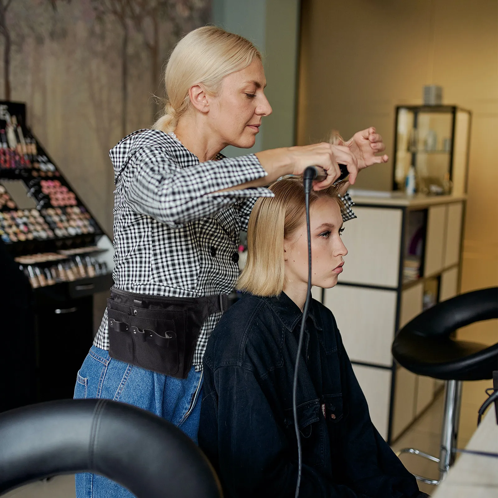 

Professional Hairdressing Scissors Waist Bag High Capacity Nylon Durable Scissor Pouch Tool Holder for Barber Salon