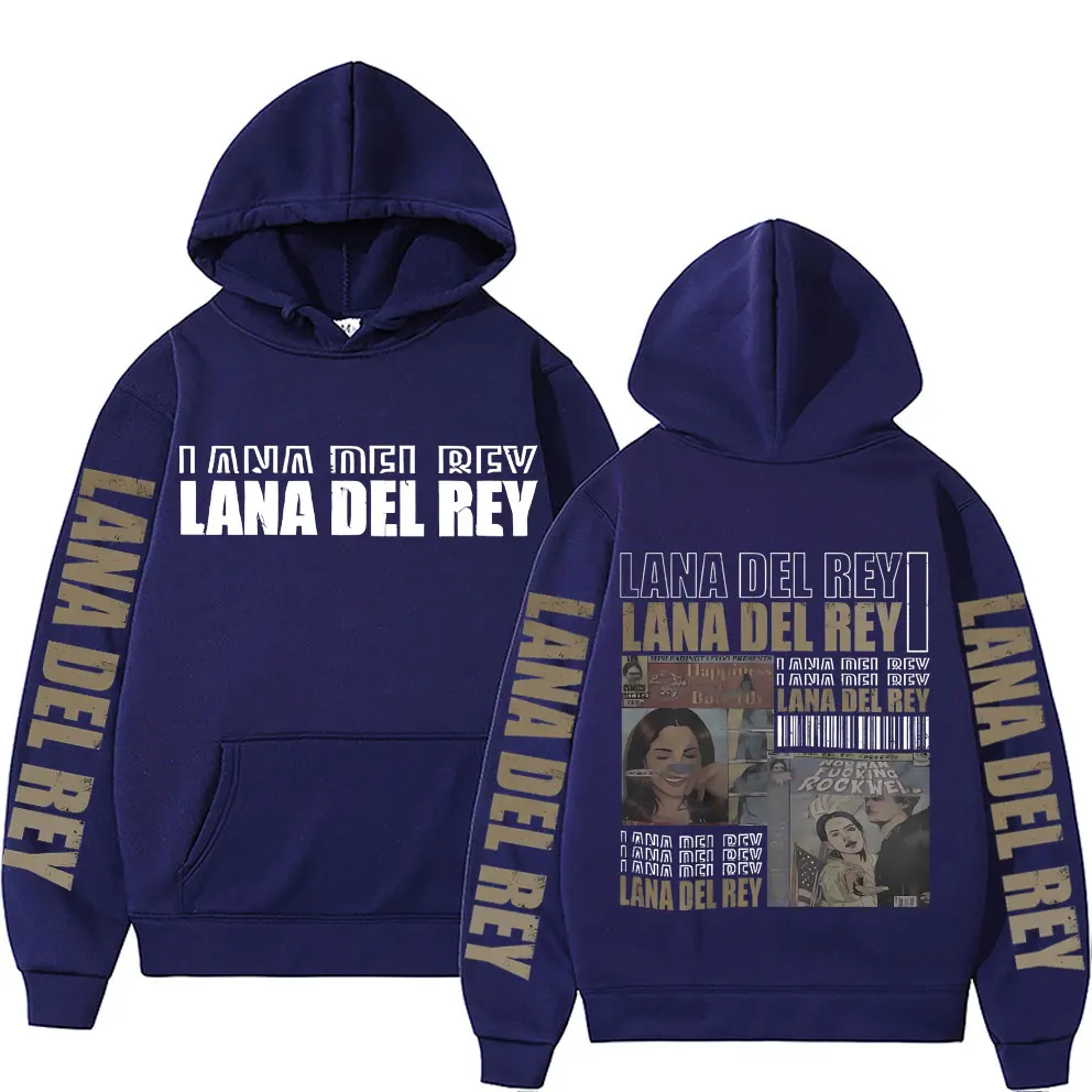 Limited Lana Del Rey Ldr Sailing Graphic Hoodie Male Black Oversized Hoodies Y2k Men Women Hip Hop Fashion Casual Sweatshirts