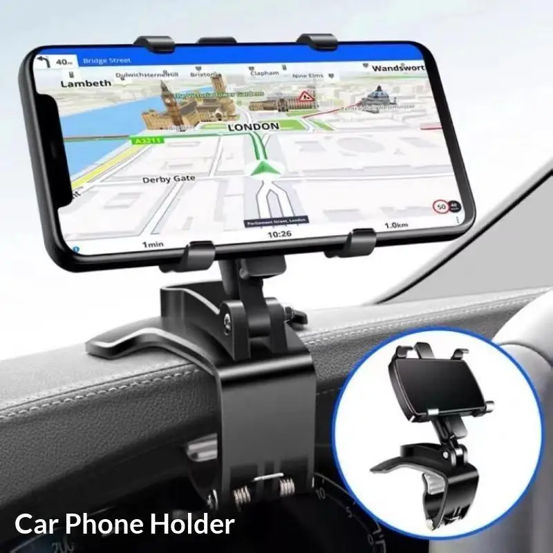 Car Phone Holder Stand Universal Car Dashboard Clip Mount GPS Cell Mobile Phone Support In Car Bracket