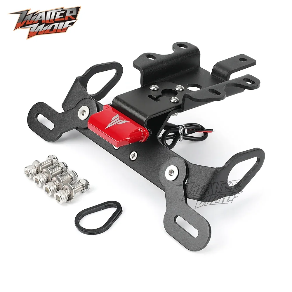 MT07 License Plate Holder For YAMAHA MT-07 FZ07 FZ MT 07 2014-2024 Motorcycle Tail Tidy Fender Eliminator Frame Number Bracket