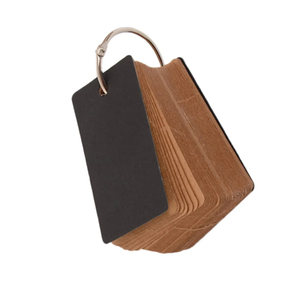 

100 шт. карточек для изучения английских слов, портативные блокноты, пустые карточки для запоминания алфавита, с кольцевым механизмом, многоразовые, для школы и офиса