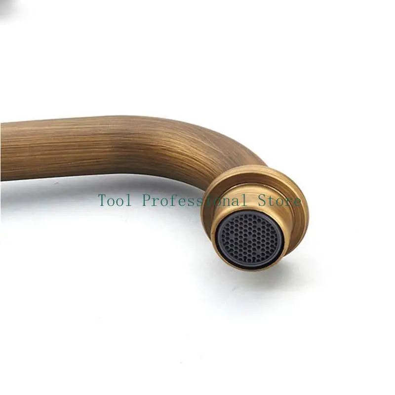 57QF Europe Basin Kitchen Faucet Total Brass Bronze Finished Bathroom Faucet Mixer Tap Sink Tap 360 Degree