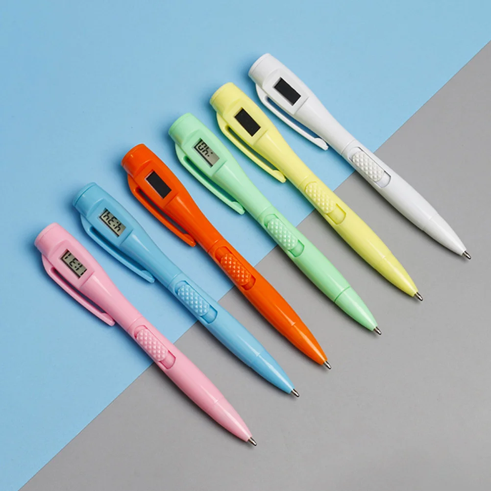 

4pcs Clock Ballpoint Exam Gel Pen For School Office Smooth Writing Replaceable Student Supply Multi-Function Writing Tool