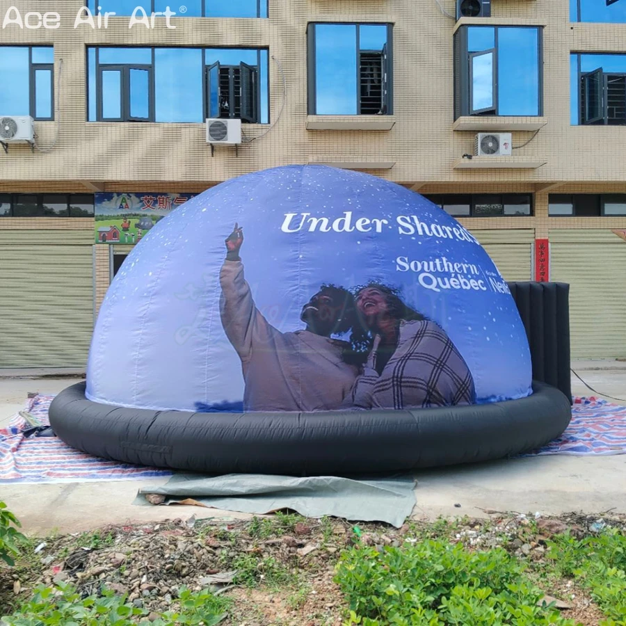 Portable Inflatable Projection Dome Tent Full Digital Printing Blow Up Dome for Science Museum Activity