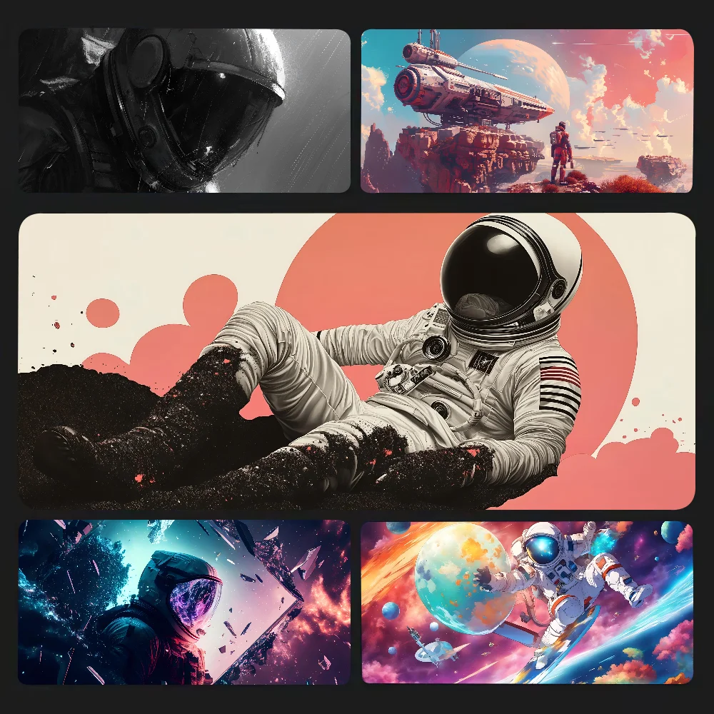 

Mousepad Astronauta Space Mousepad Mouse Mat Desk Mat With Pad Gaming Accessories Prime Gaming XXL Keyboard Pad Padding Mat