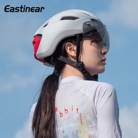 Eastinear Bicycle Helmet Lightweight Helmet Magnetic Goggles Rechargeable Adjustable MTB Adult Children Safety Riding Helmet