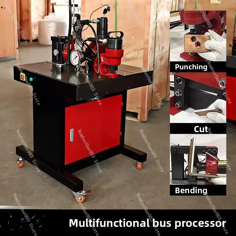 

Multifunction Busbar Processing Machine 3-in-1 4-in-1 Hydraulic Punching Bending and Cutting Tool for Copper and Aluminum