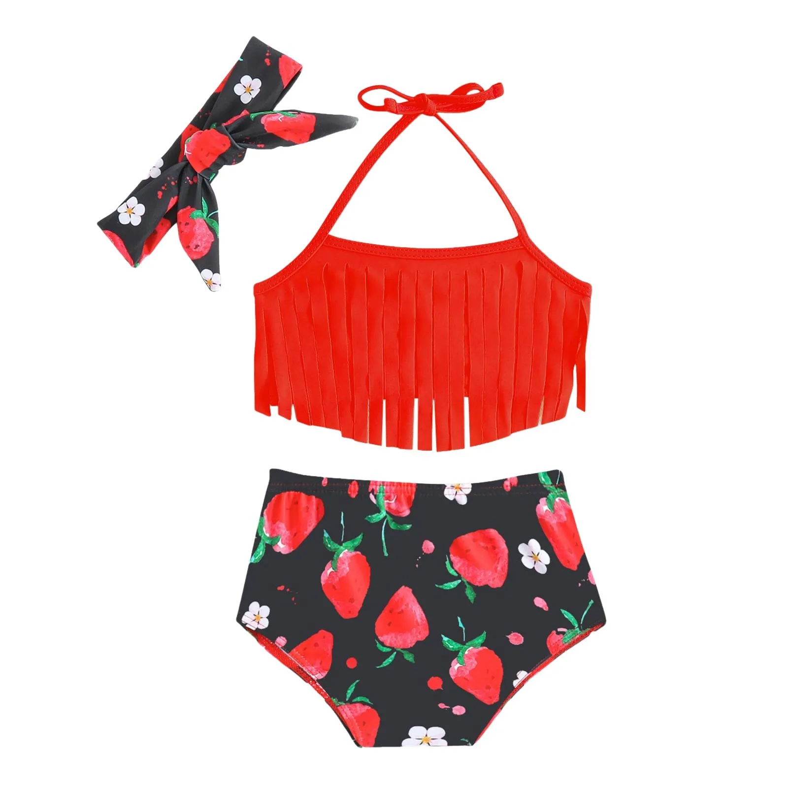 

Long Sleeve Swimsuit Toddler Girl Kids Baby Girls Tassel Sunflower Print Summer Swimwear Swimsuit Bikini Swimwear for Girls 5