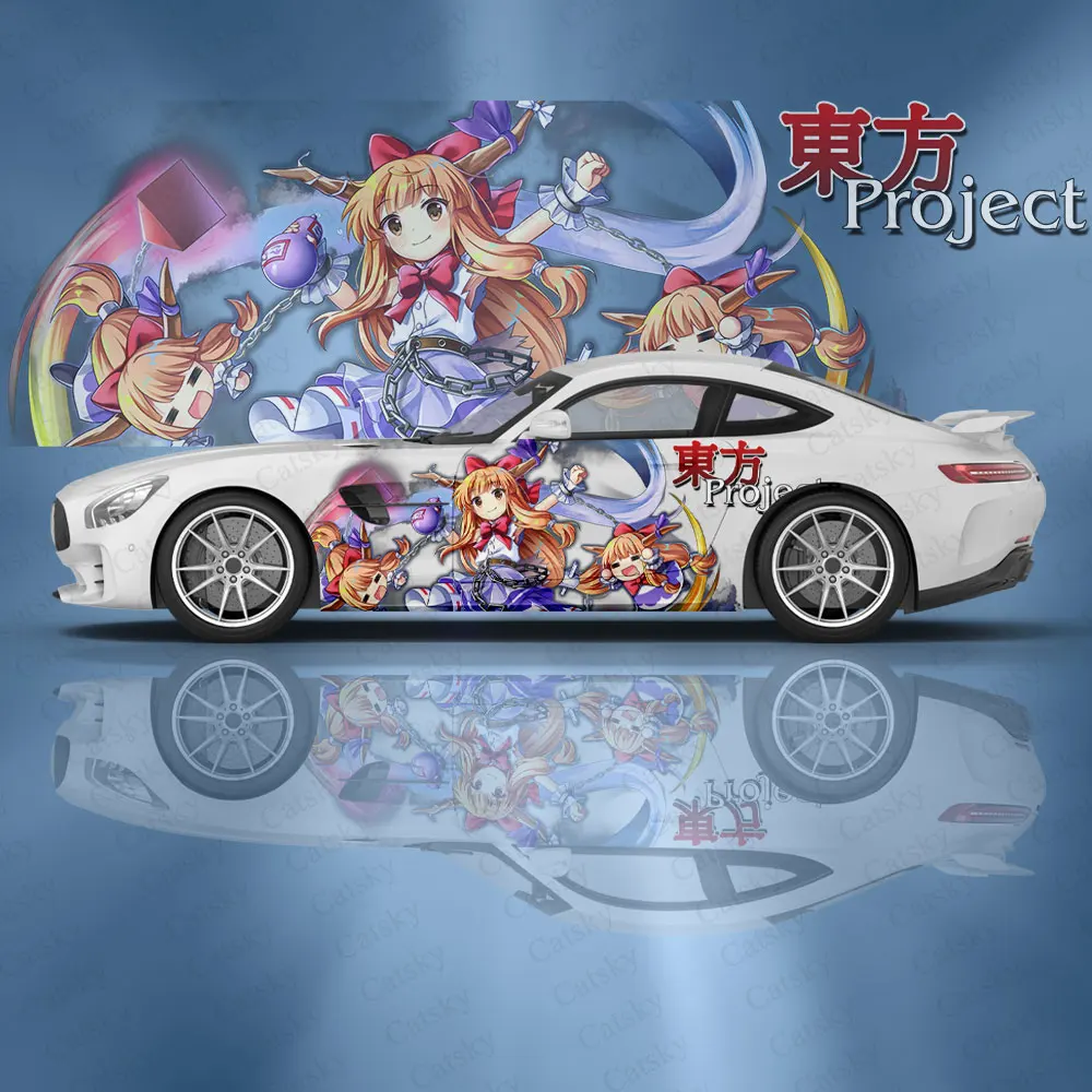 

Ibuki Suika Anime Car Decal Flower Vinyl Car Stickers Car Side Graphics Decals, Universal Size, Vehicle Graphics