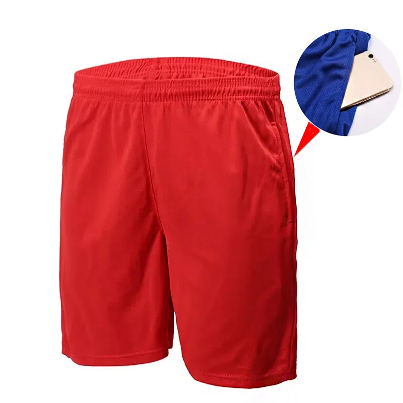 Men Shorts Sport Football Training Casual Shorts Men child Kits Soccer Uniform Running Basketball Solid Color Loose Beach Short