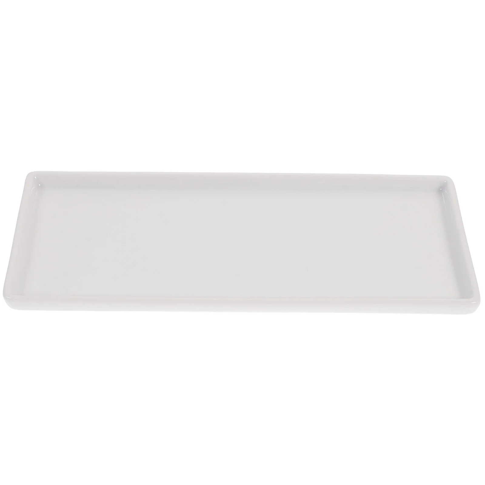 

Sink Tray Bathroom Storage Jewelry Dish Decorate Organizer Ceramic White Travel