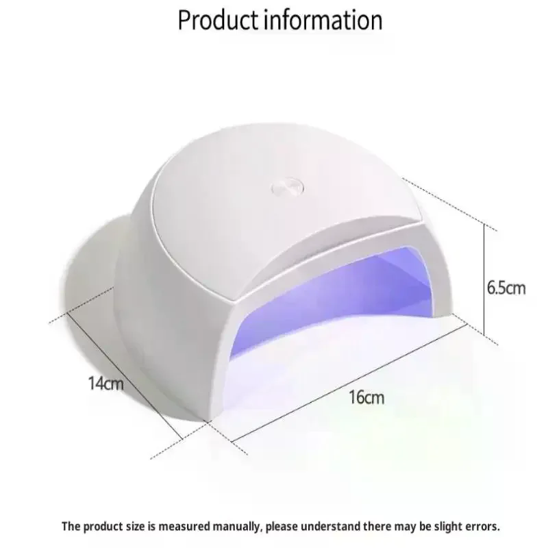 60 واط آلة مجفف الأظافر الصغيرة المحمولة LED الأشعة فوق البنفسجية مانيكير مصباح مسمار مصباح مع 2 وسائط توقيت لتجفيف الورنيش البولندية مع كابل يو اس بي