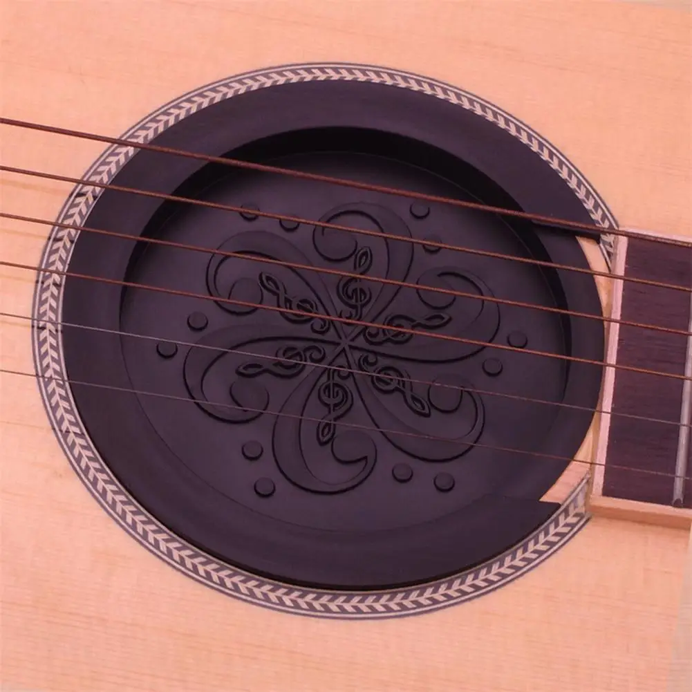 Cubierta de silicona para agujero de sonido de Guitarra acústica, tapón de amortiguación de sonido, silenciador de agujero de Guitarra, Accesorio de