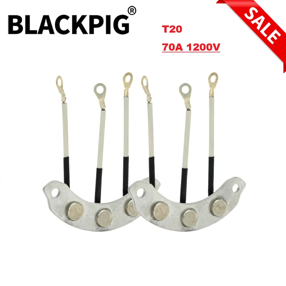 T20 one Pair Generator Diode Rectifier Set 70A 1200V Brushless Alternator Excitation Diode Bridge Module For Generator Parts