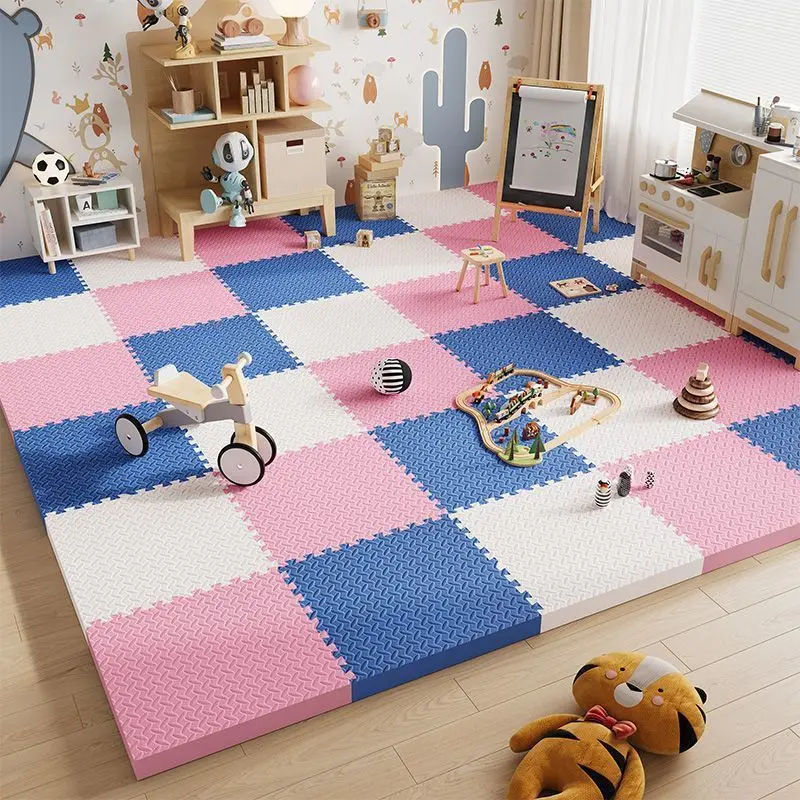 2.5CM Thick 8PCS Baby Activity Carpet Soft Non-slip EVA Foam Puzzle Mat Warm Carpet Children\'s Room Play Mat Home Decor