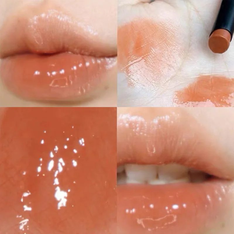 Lápiz labial de 8 colores para mujer, lápiz labial pequeño, Tubo negro, hidratante, transparente, de larga duración, antiadherente, desnudo, fácil de colorear, cosméticos para labios