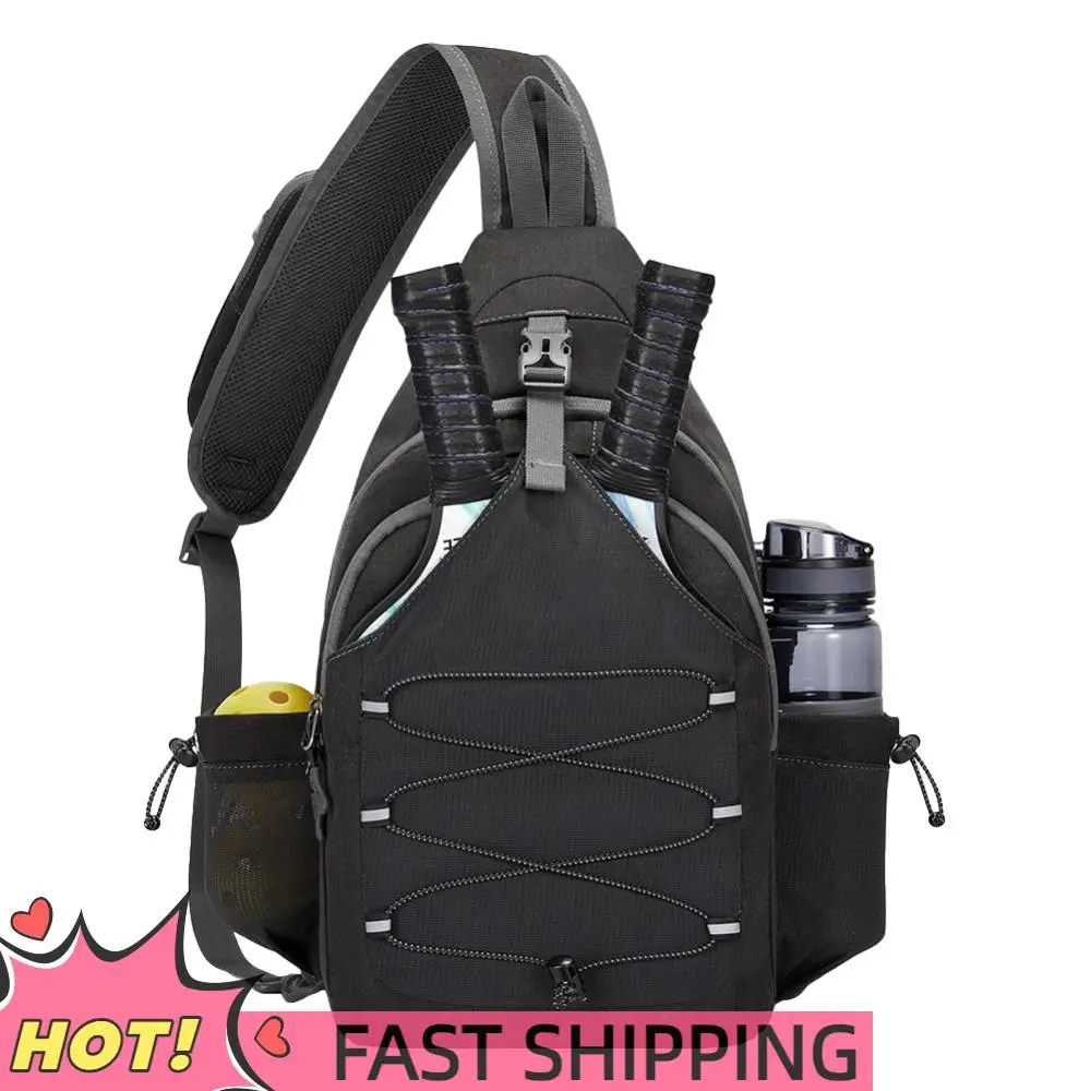 

Pickleball Bag Large Capacity Crossbody Sling Bag for Pickleball Tennis Travel for Men and Women