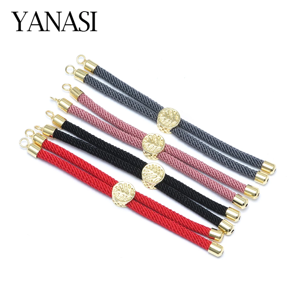 

2Pcs 11 Colors Children Braided Twisted Nylon Cords with Adjustable Extension For Bracelet DIY Making Hypoallergenic