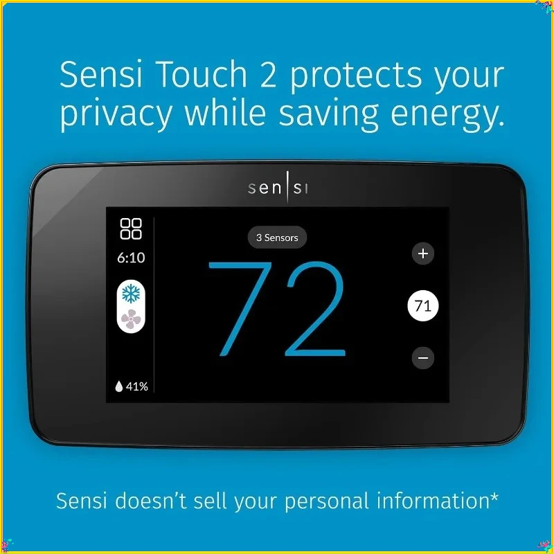 Smart Thermostat, 100 Yrs Expertise, Wi-Fi Programmable Touchscreen, Energy Saving & Easy DIY Installation