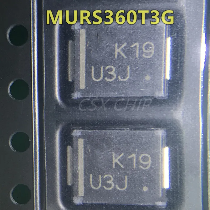 50PCS/LOT MURS360T3G U3J  SMC 3A600V New Original In Stock