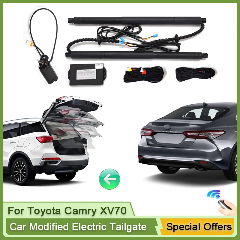 

Для Toyota Camry XV70 2017 ~ 2023 Автомобильная электрическая задняя дверь, задняя дверь, стойка, автомобильная подъемная система задней двери, комплект для багажника