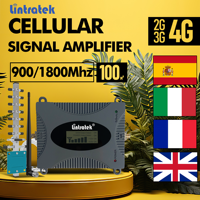 Lintratek Cellular signal amplifier 2G 3G 4G GSM B8 900 LTE B3 1800 Data Cell phone Booster Kit for Vodafone Movistar Orange