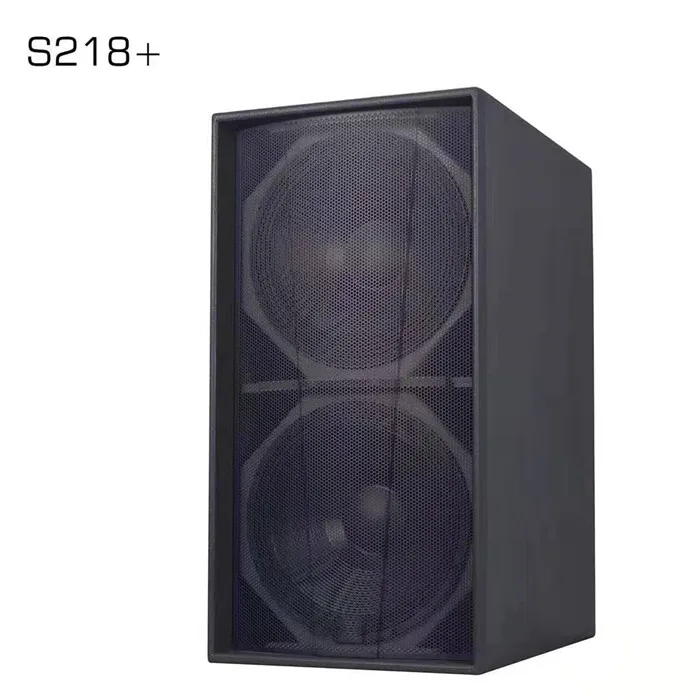 S218 Performance Stage  Professional 1600 Watt Dual Subwoofer Speaker 18 Inch Subwoofer Box Design