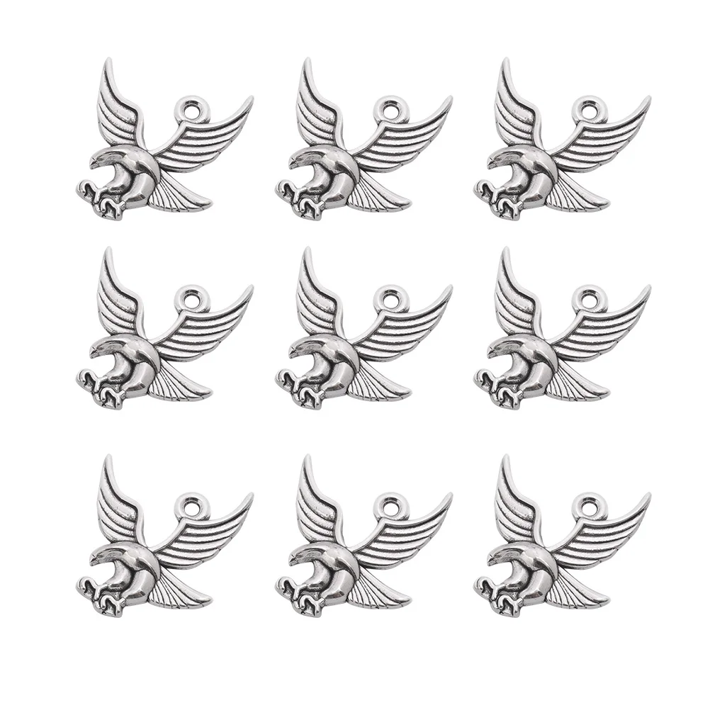 

20pcs Eagle Jewelry Making Pendants Alloy Charm Vintage DIY Necklace Making Pendants Jewelry Craft Supplies Durability