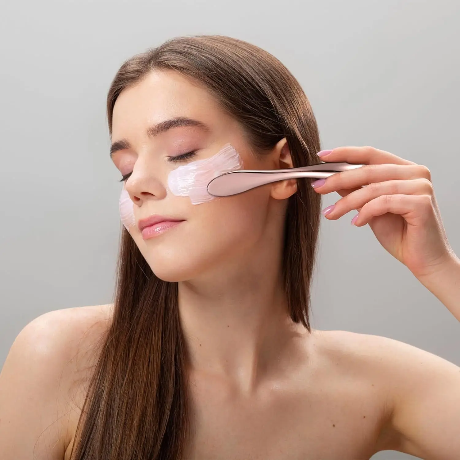 6-teiliges Augencreme-Applikator aus Metall, Augenroller, Massagegerät, Zauberstab, Gesichtsmassagegerät zur Reduzierung von Augen, Gesicht, Schwellungen, Hautpflege-Werkzeuge