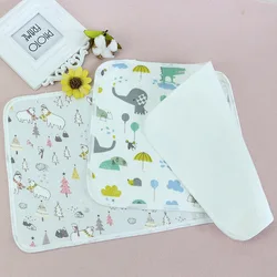 30*45 cm Baby Nappy Changing Pad Cotton Diaper Changing Cartoon Baby Waterproof Mattress Bed Stroller Infant Change Mat Cover