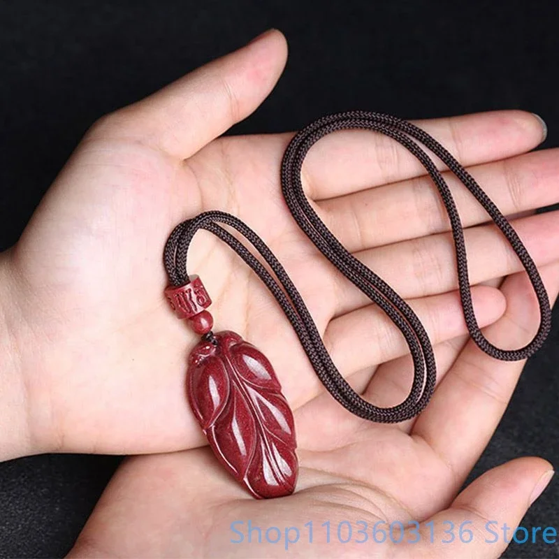 Natural cinnabar Pendant 96 High Content Imperial Purple Gold Sand Amulet Cinnabar flower Pendant Buddhist jewelry for women