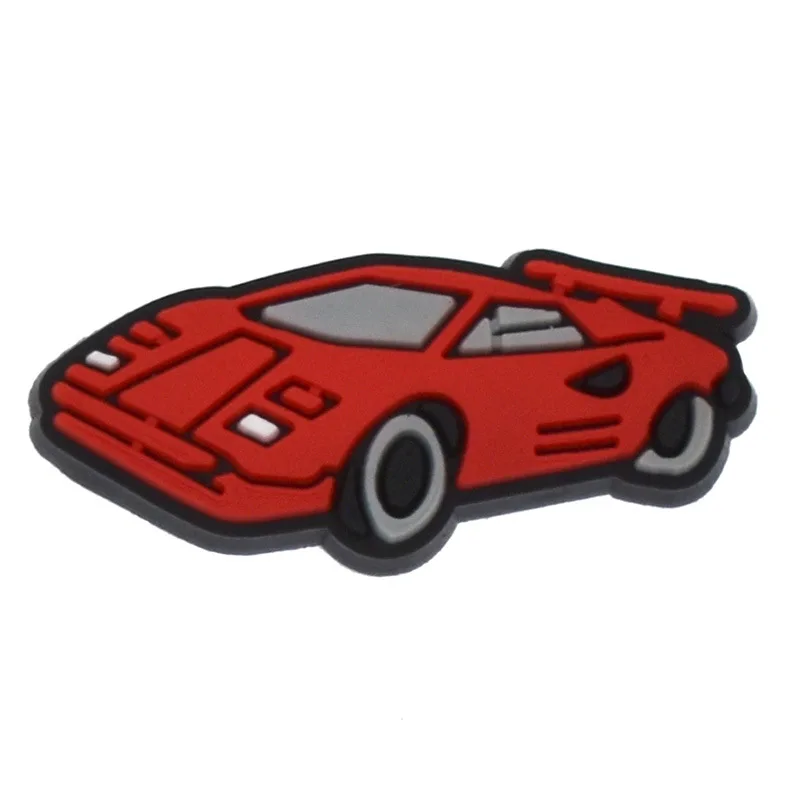 New 1Pcs  Fashion Cars Shoes Charms for Crocs DIY Badge Clogs Buckle Kids Pins Decoration Jeans Shoe Accessories X-mas Wholesale - 6