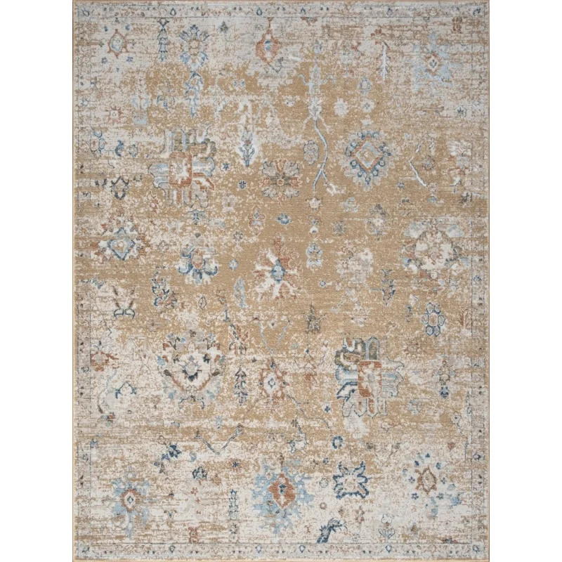 Noble GC_GEN7008 골드 2피트 7인치 x 7피트 3인치 방 카펫