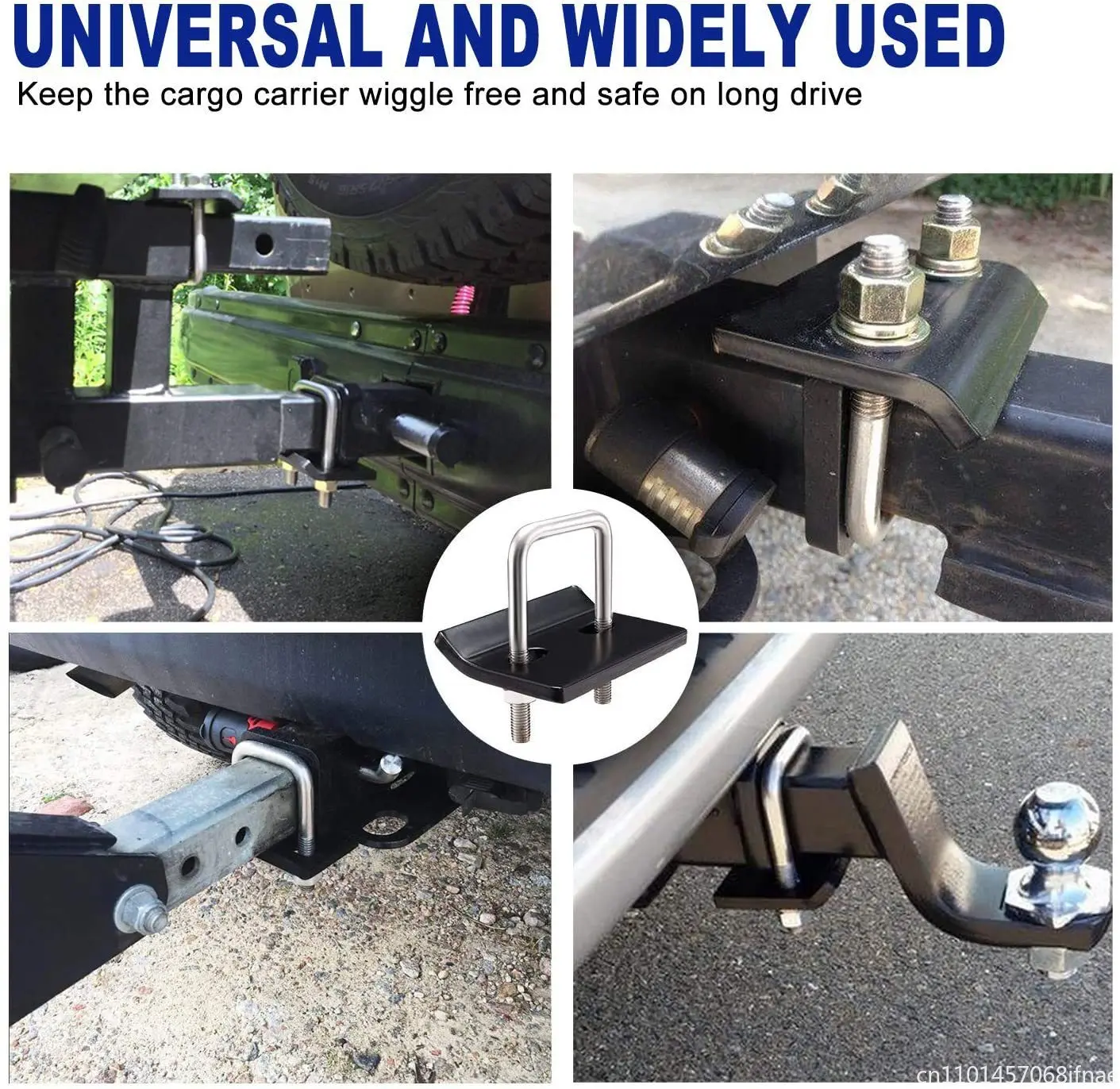 Heavy Duty Hitch Tightener For 1.25 & 2 Inch Tow Trailer Hitches U Bolt Ball Mount Stabilizer Wobble Carrier Anti-Rattle Clamp