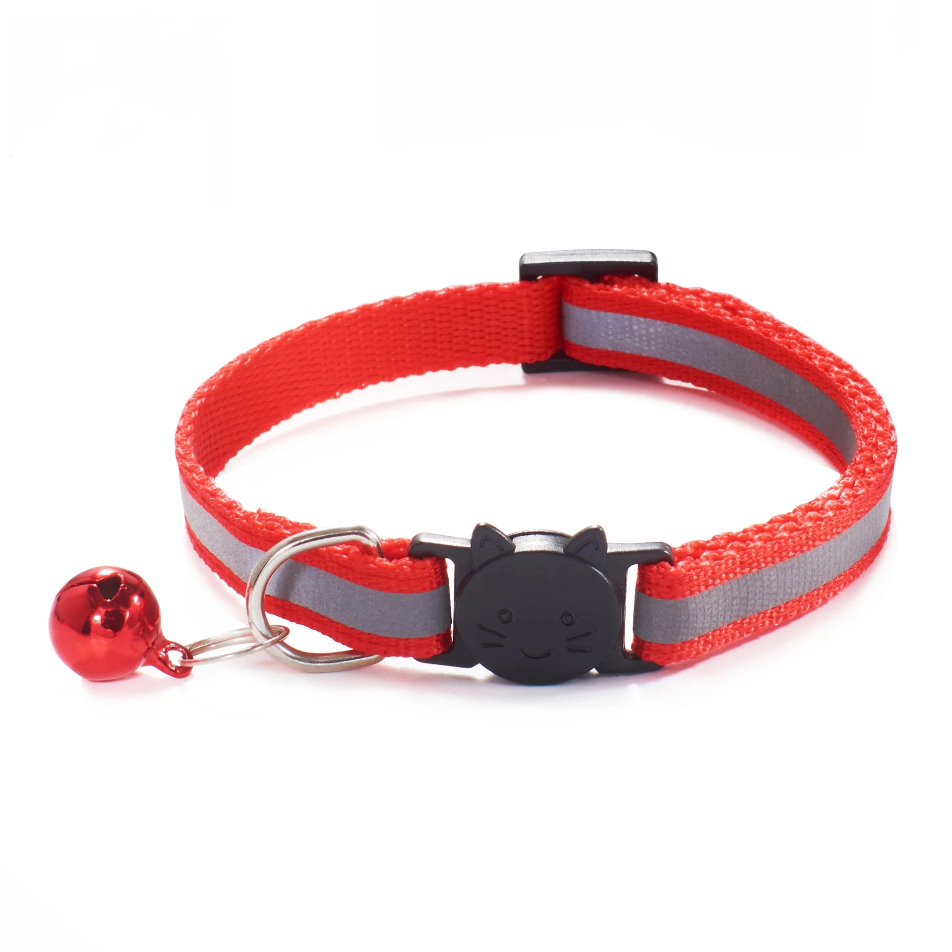 Individuelles Katzenhalsband, reflektierendes Katzenhalsband, kostenlos graviertes Haustier-ID-Namensschild für Welpen und Kätzchen, Halskette mit Glocke, Anti-Verlust-Halsband für Katzen – Detail 12