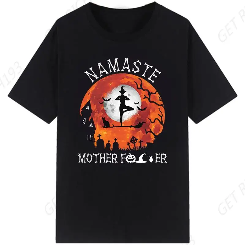 Men Cotton Tshirt Vintage Namaste Mother Explicit T Shirt Funny Women Casual T-Shirt Tees Harajuku Oversize Streetwear