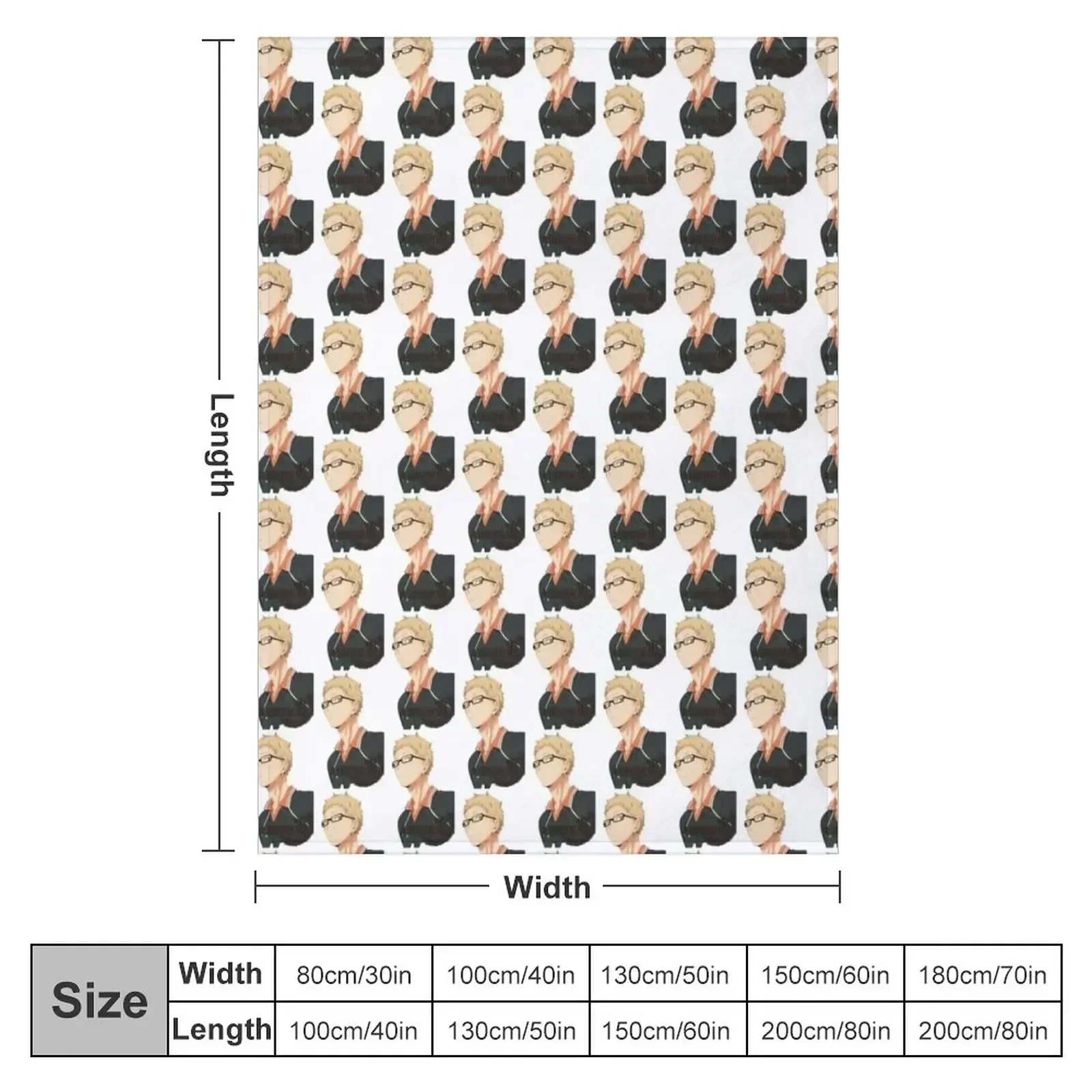 New tsuki profile Throw Blanket couch cozy soft plush fuzzy picnic outdoor blanket