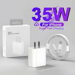 Nuovo caricatore rapido originale PD 35W per iPhone 16 15 14 13 11 12 Pro Max Plus XR cavo USB C ricarica rapida accessori per cavi di tipo C