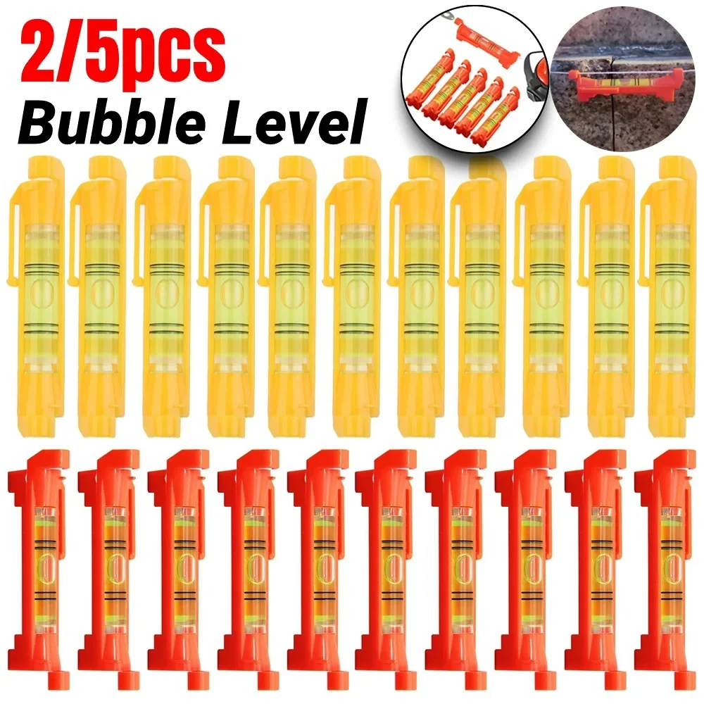 5/2pcs Line Hanging Bubble Level Gradienter per la costruzione di edifici String Level Mini orizzontale BubbleLevels Tools